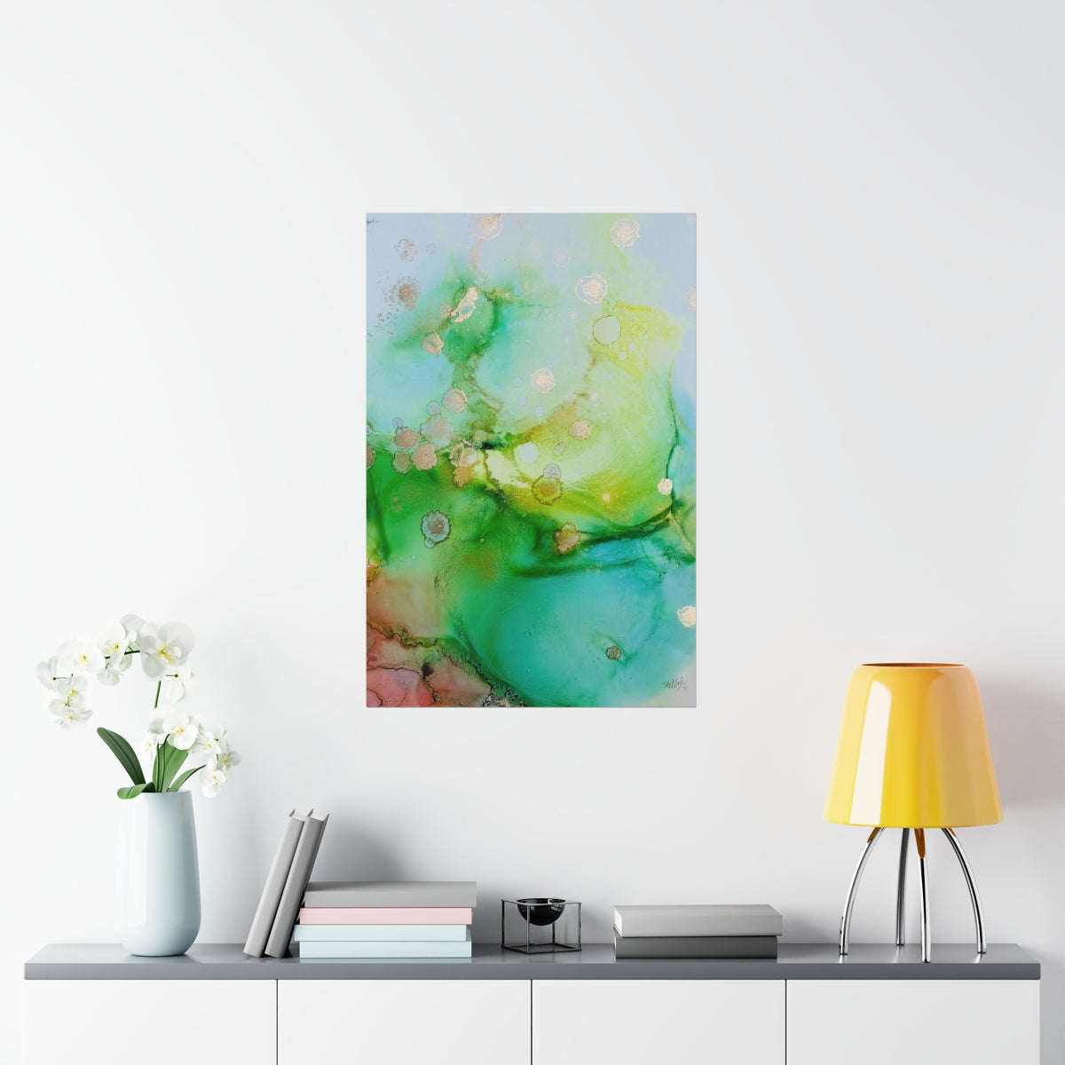"Hazy Blossom" - Spring Magic Collection - Matte Vertical Poster