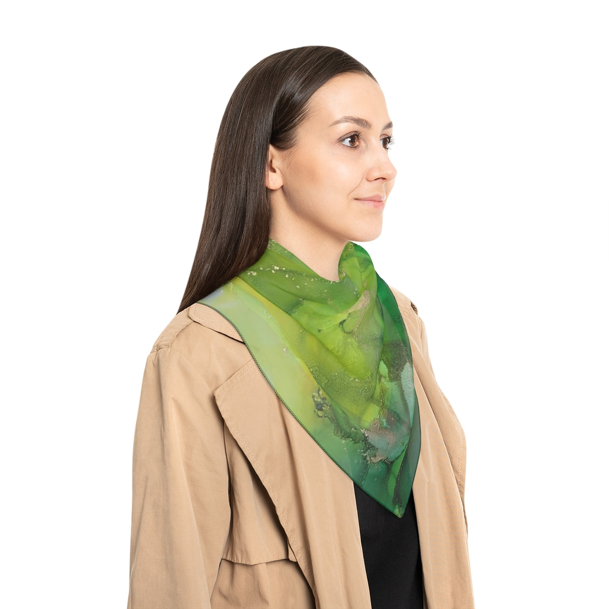 "Buttercup Fields" Poly Scarf