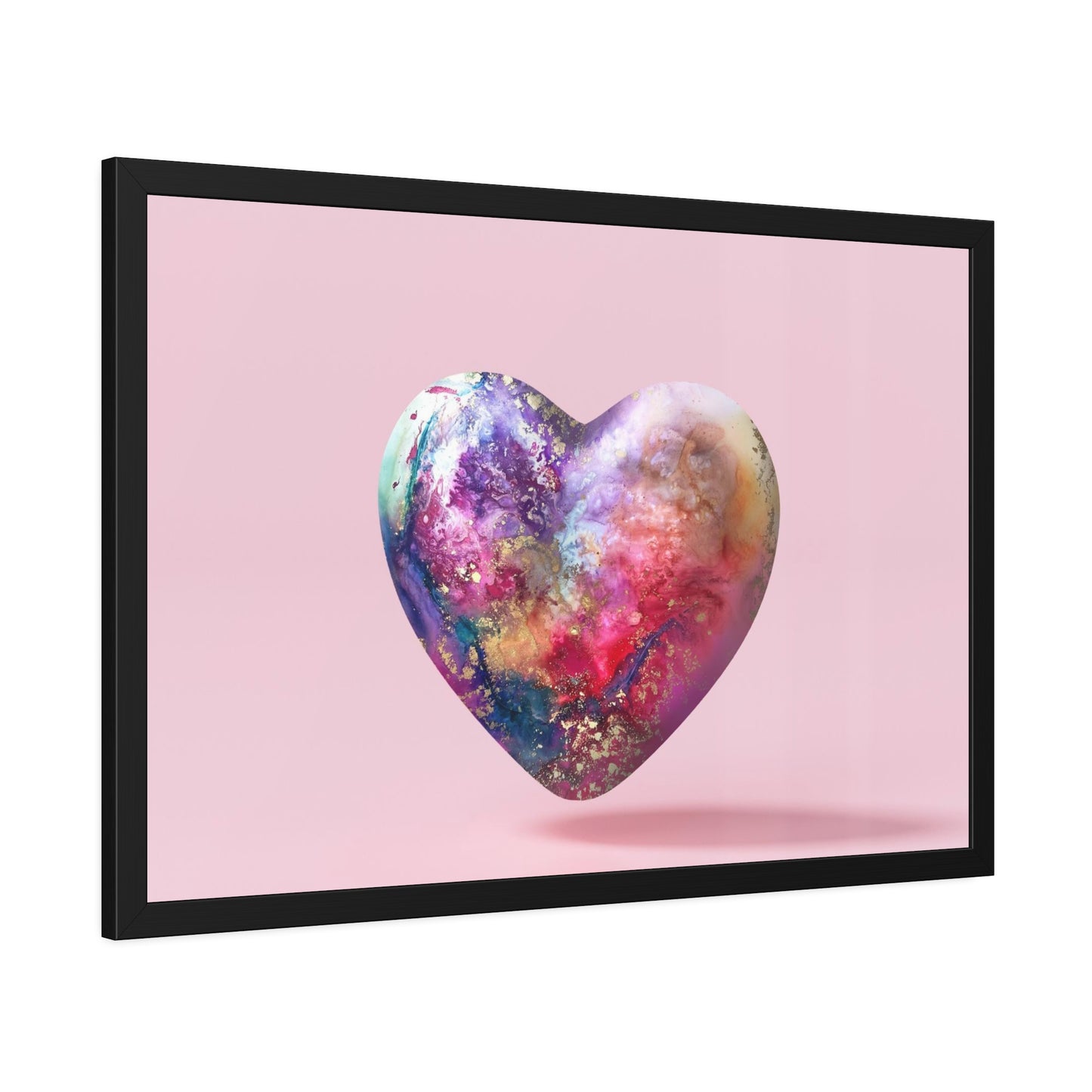 "Lightheart" - Pink - Framed Paper Poster