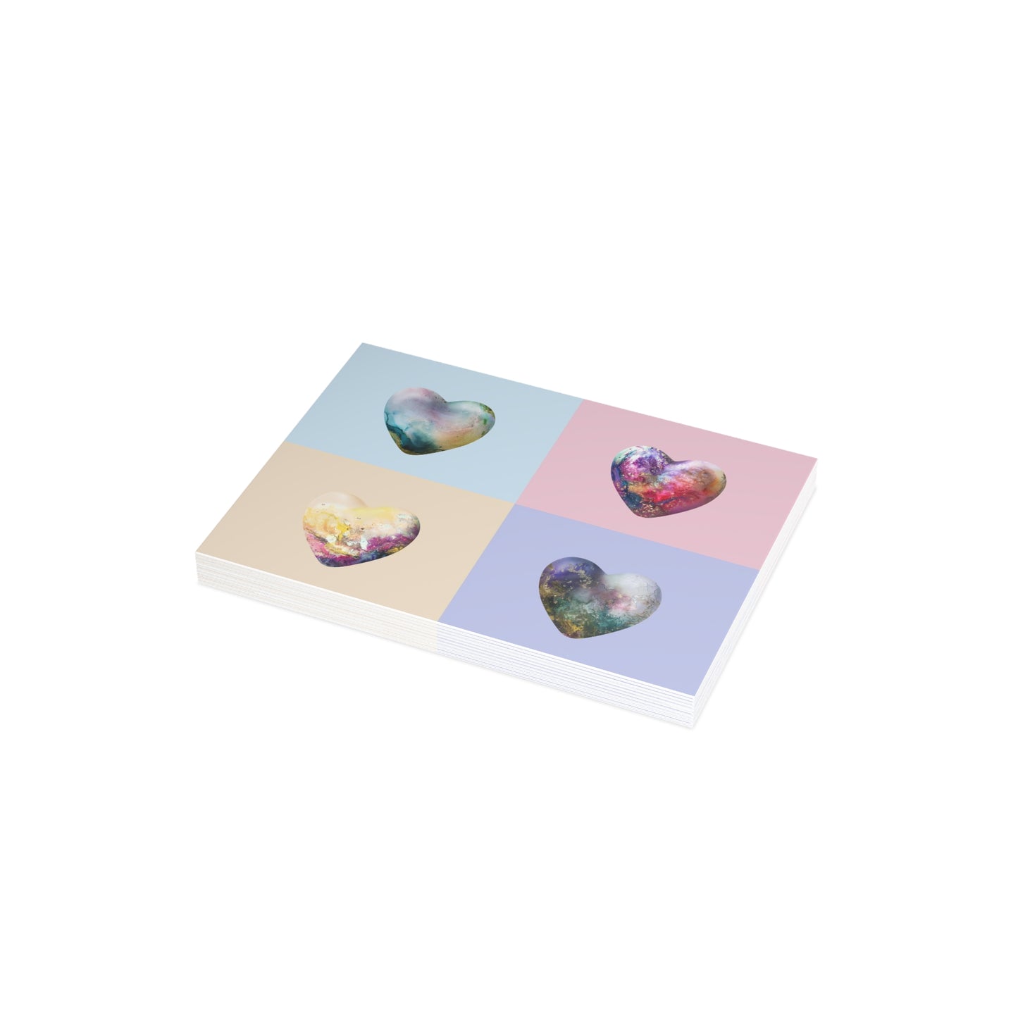 "Lightheart" - Quadriptych - Greeting Card Bundles (10, 30, 50 pcs)