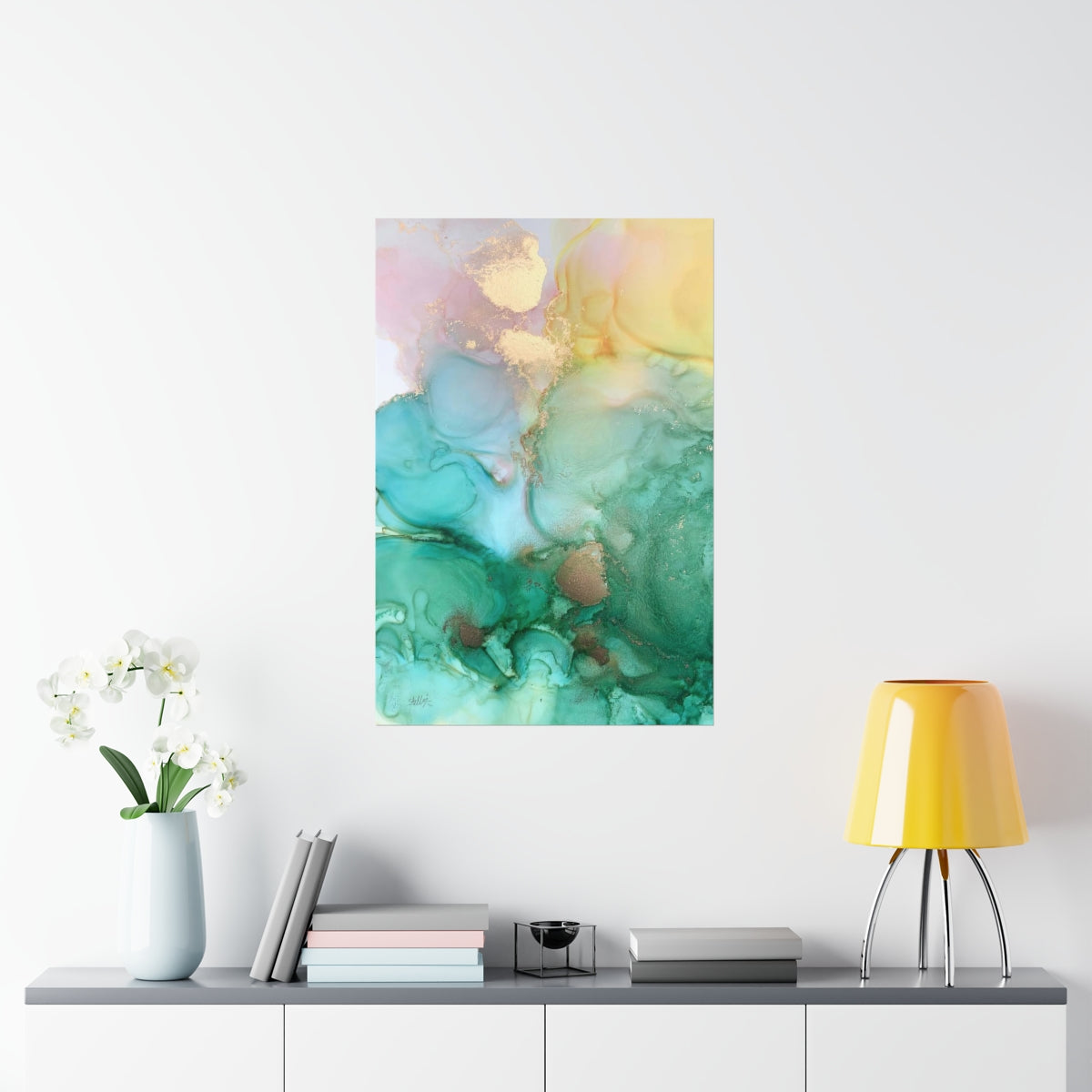 "Ethereal Bloom" - Spring Magic Collection - Matte Vertical Poster