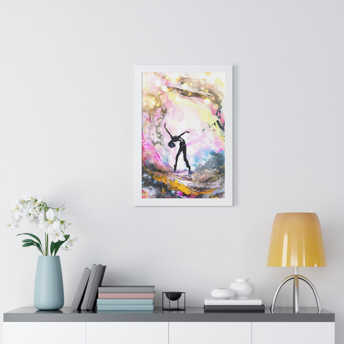 "Transformational Dance #2" Framed Vertical Poster