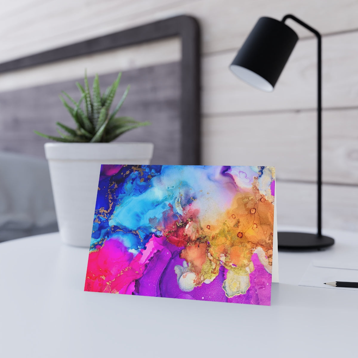 "Cosmic Swirl #3" Folded Greeting Card