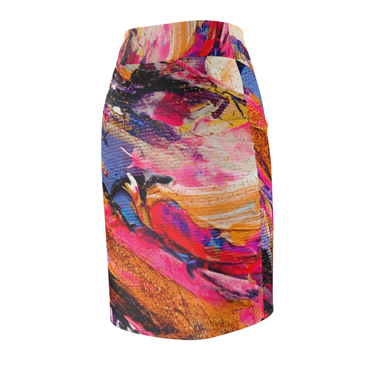 "Pink Splatware" Women's Pencil Skirt