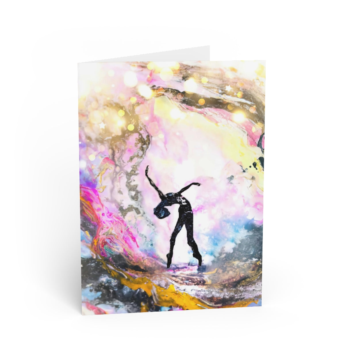 "Transformational Dance #3" Folded Greeting Card