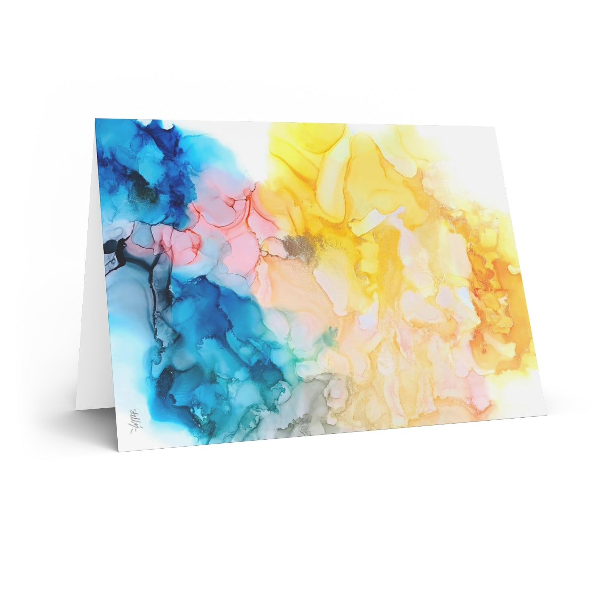 "Springtime Pixies" Folded Greeting Card