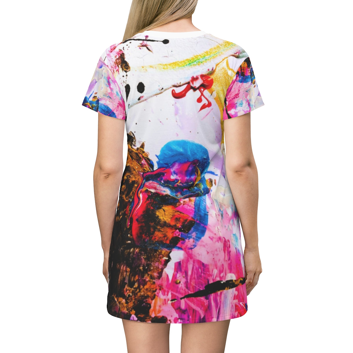 "Emerging Palette" All Over Print T-Shirt Dress
