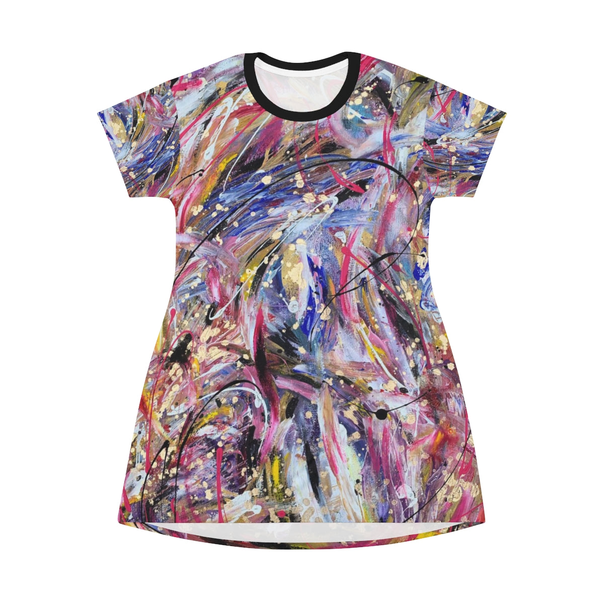 "Maybe Alchemy is a Bubbly Jumble" All Over Print T-Shirt Dress