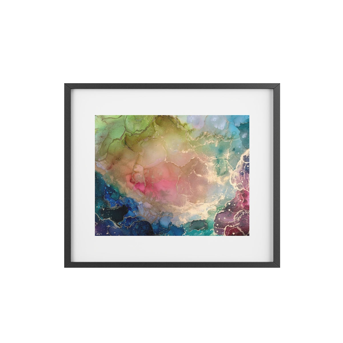 "Twirling through Galaxies" Framed Poster, Matte