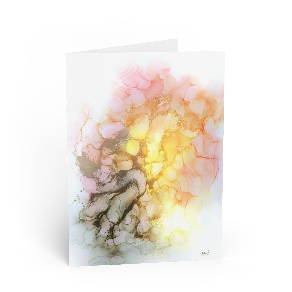 "Sun through the Clouds" Folded Greeting Card