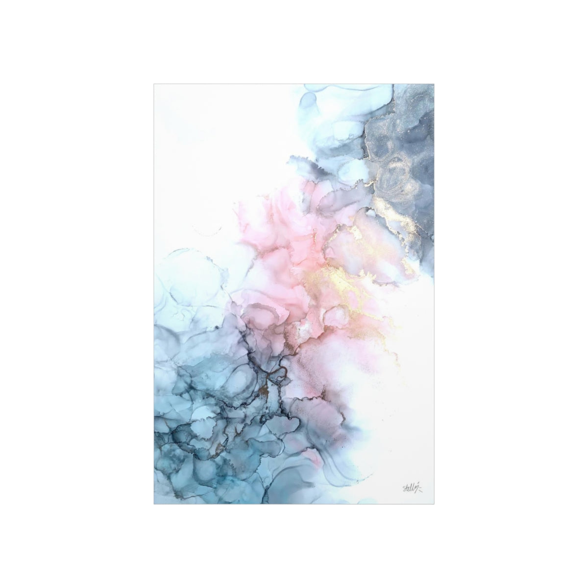 "Dainty Blooming" - Spring Magic Collection - Matte Vertical Poster