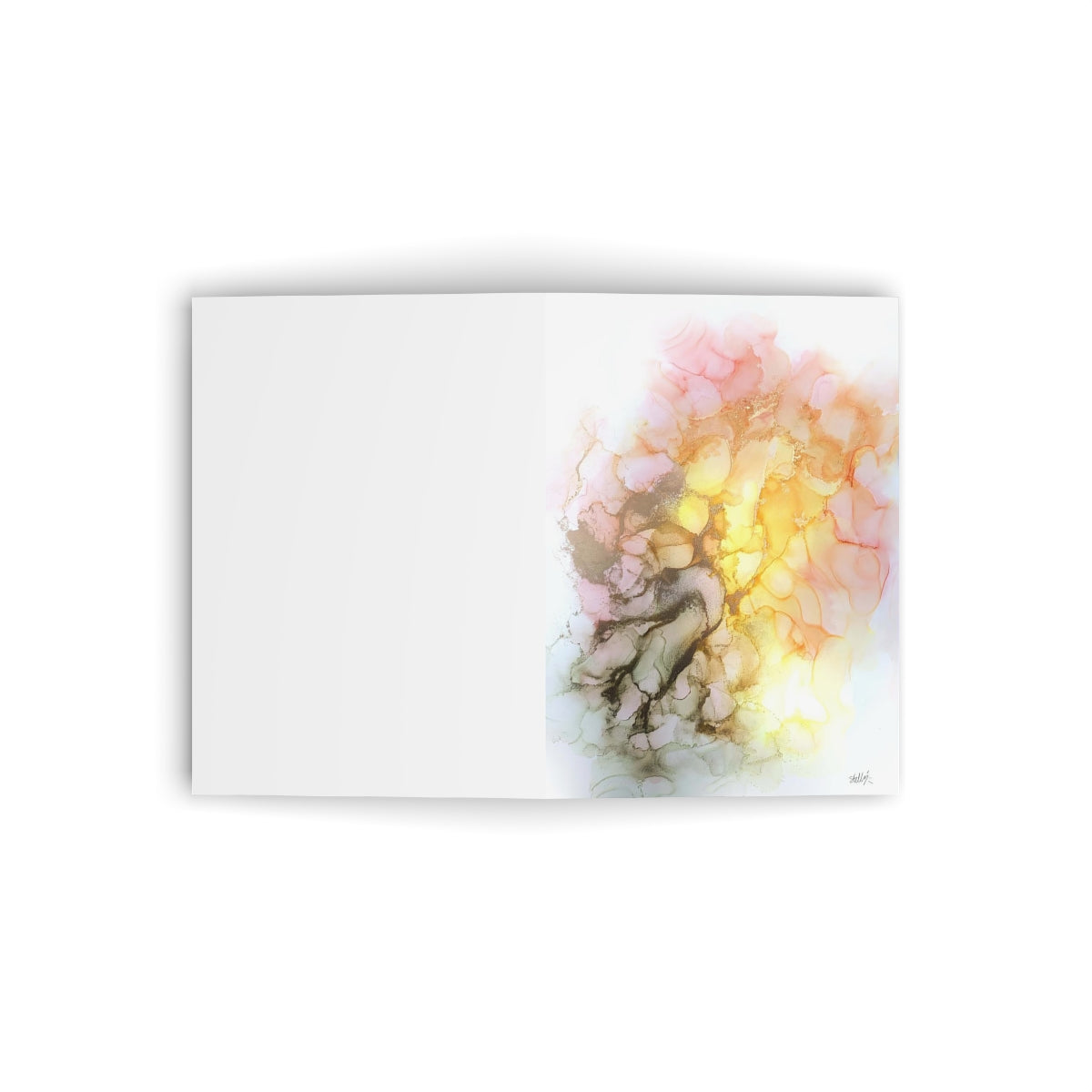 "Sun through the Clouds" Folded Greeting Card