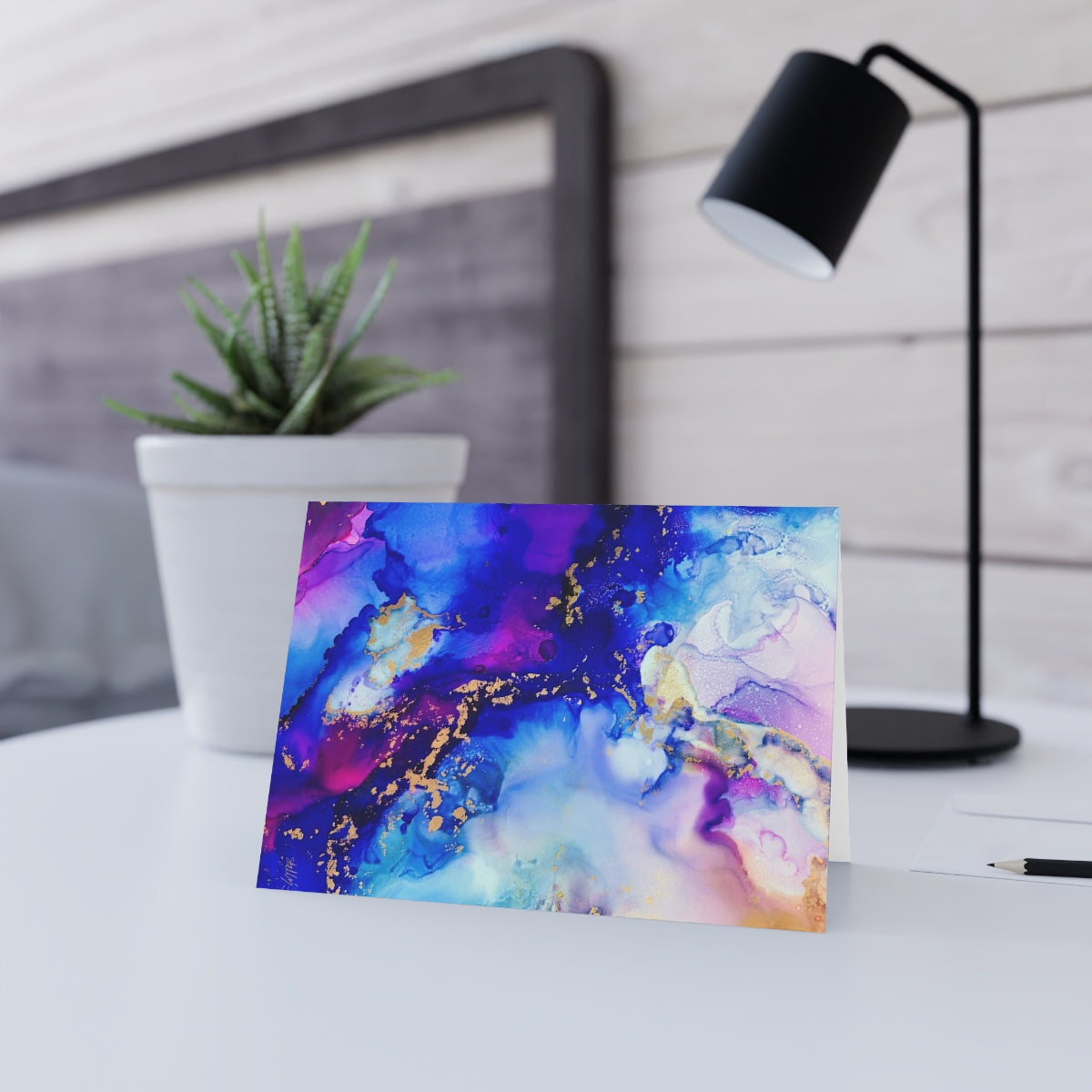 "Cosmic Swirl #4" Folded Greeting Card