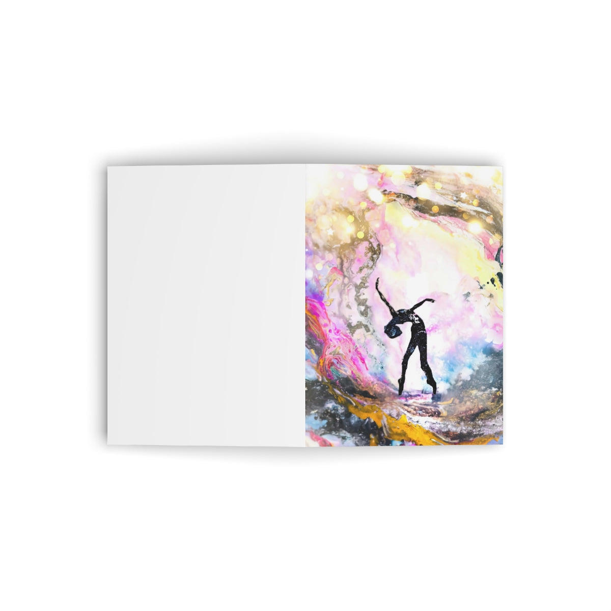 "Transformational Dance #3" Folded Greeting Card